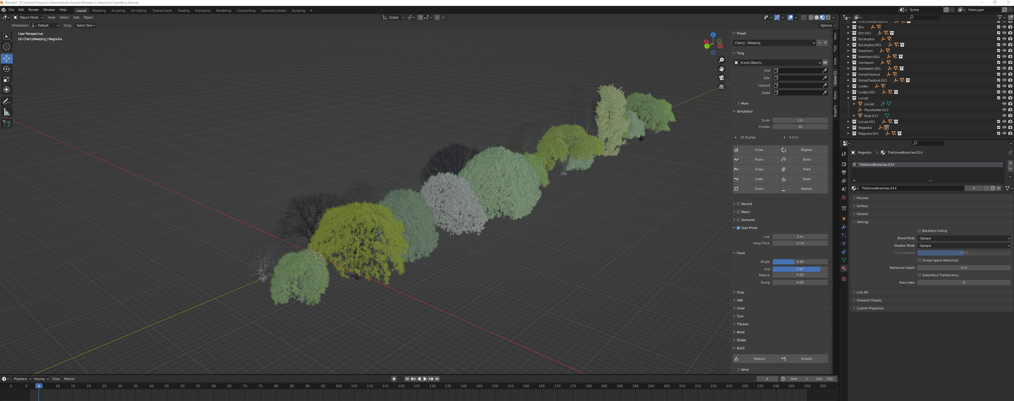 8. Grove3D: Procedural Tree Growth